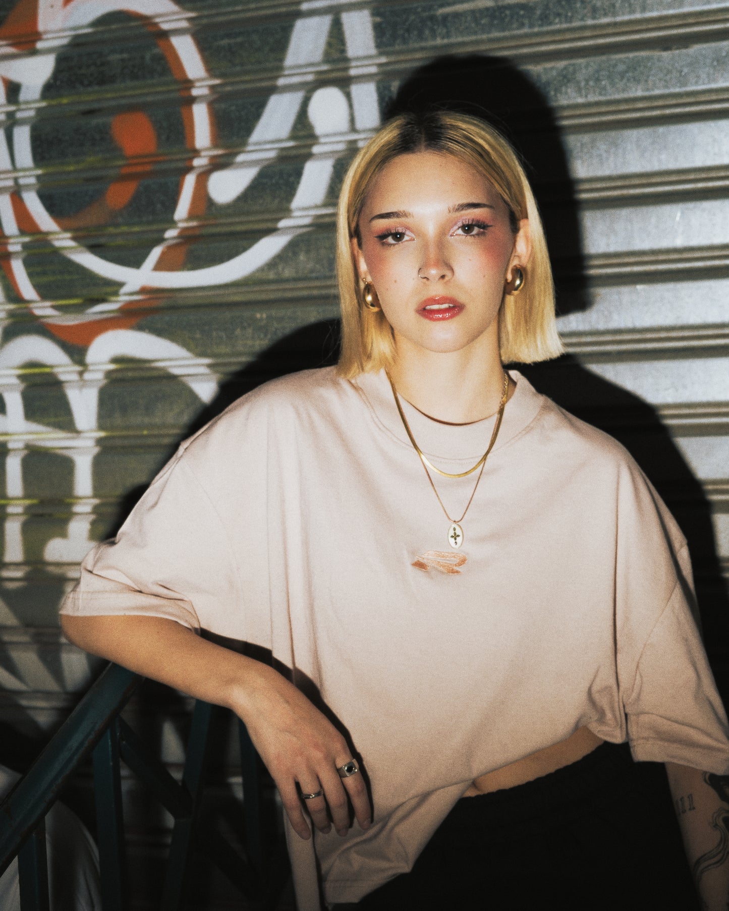Beige Basic T-shirt