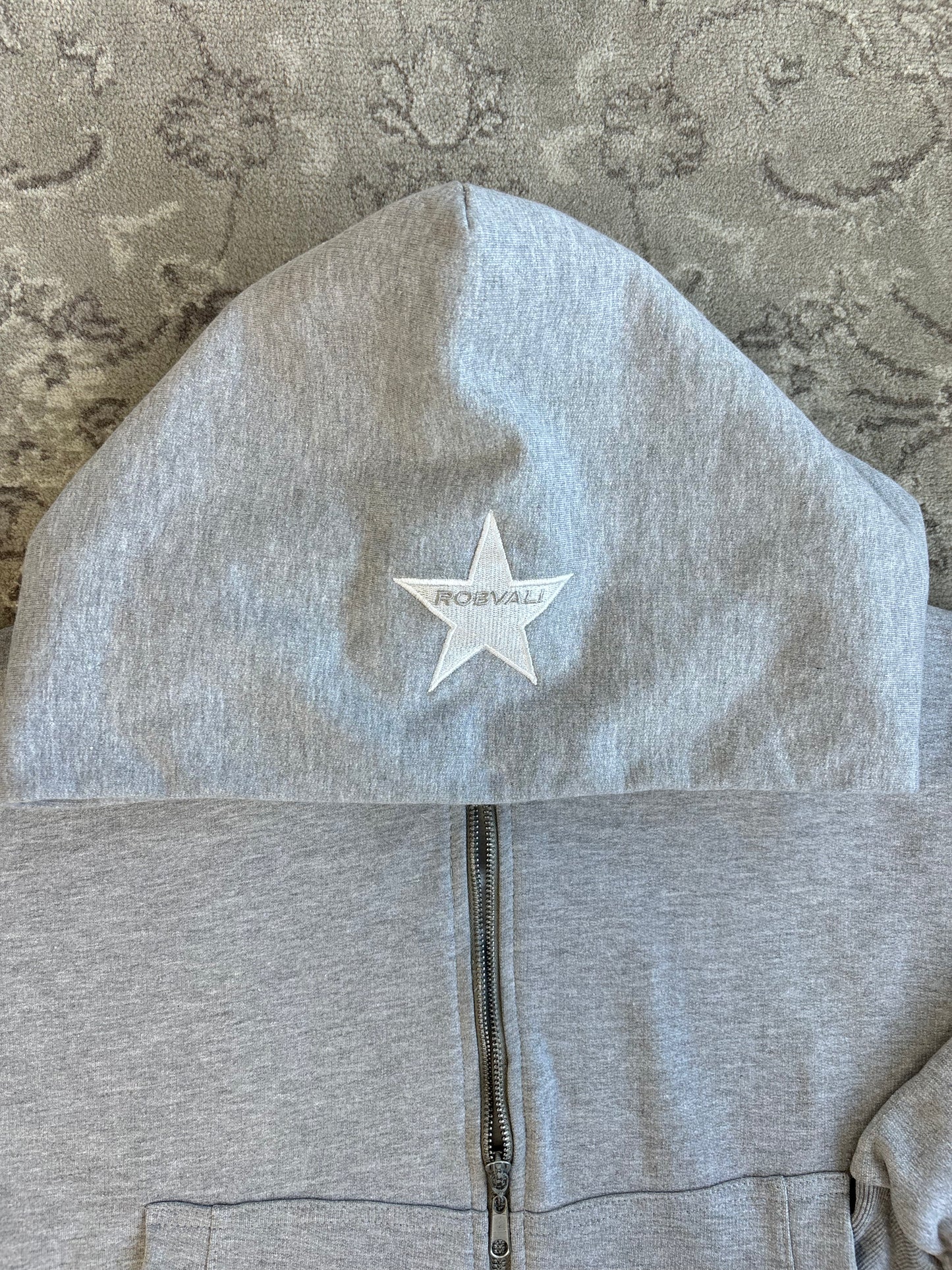 Grey Double Zipped